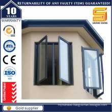 Powder Coated Grey Aluminum Casement Window